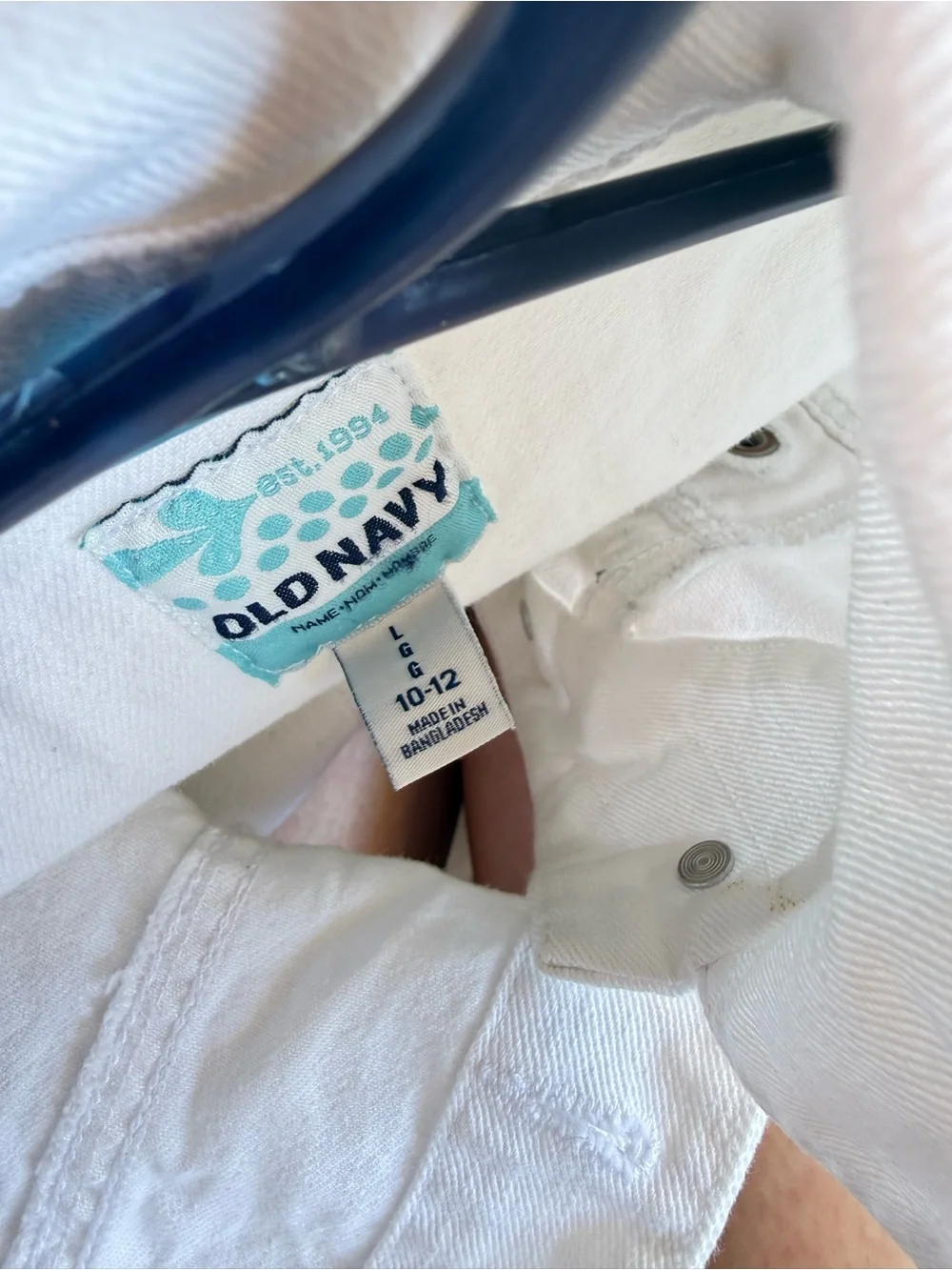 Old Navy White Denim Jacket for Girls